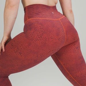 Lululemon Logo Wunder Train High-Rise Tight 25”L Workout Sweat Yoga Pants 12 NWT